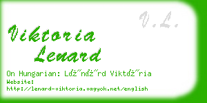 viktoria lenard business card